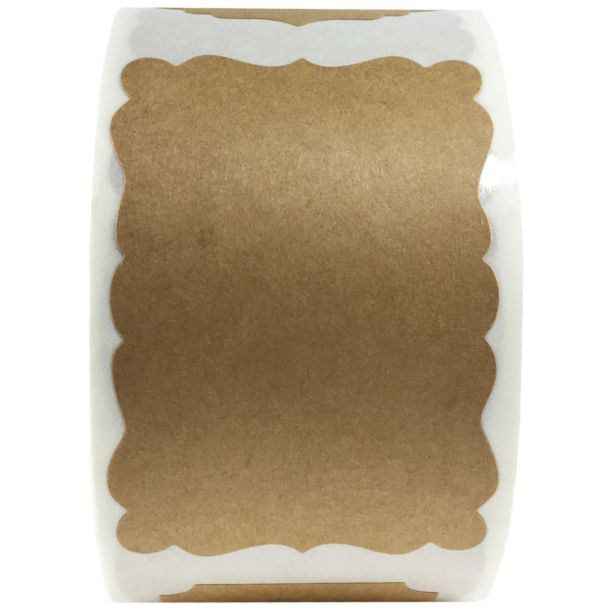 Minimalist Blank Natural Brown Kraft Gift Tag Stickers