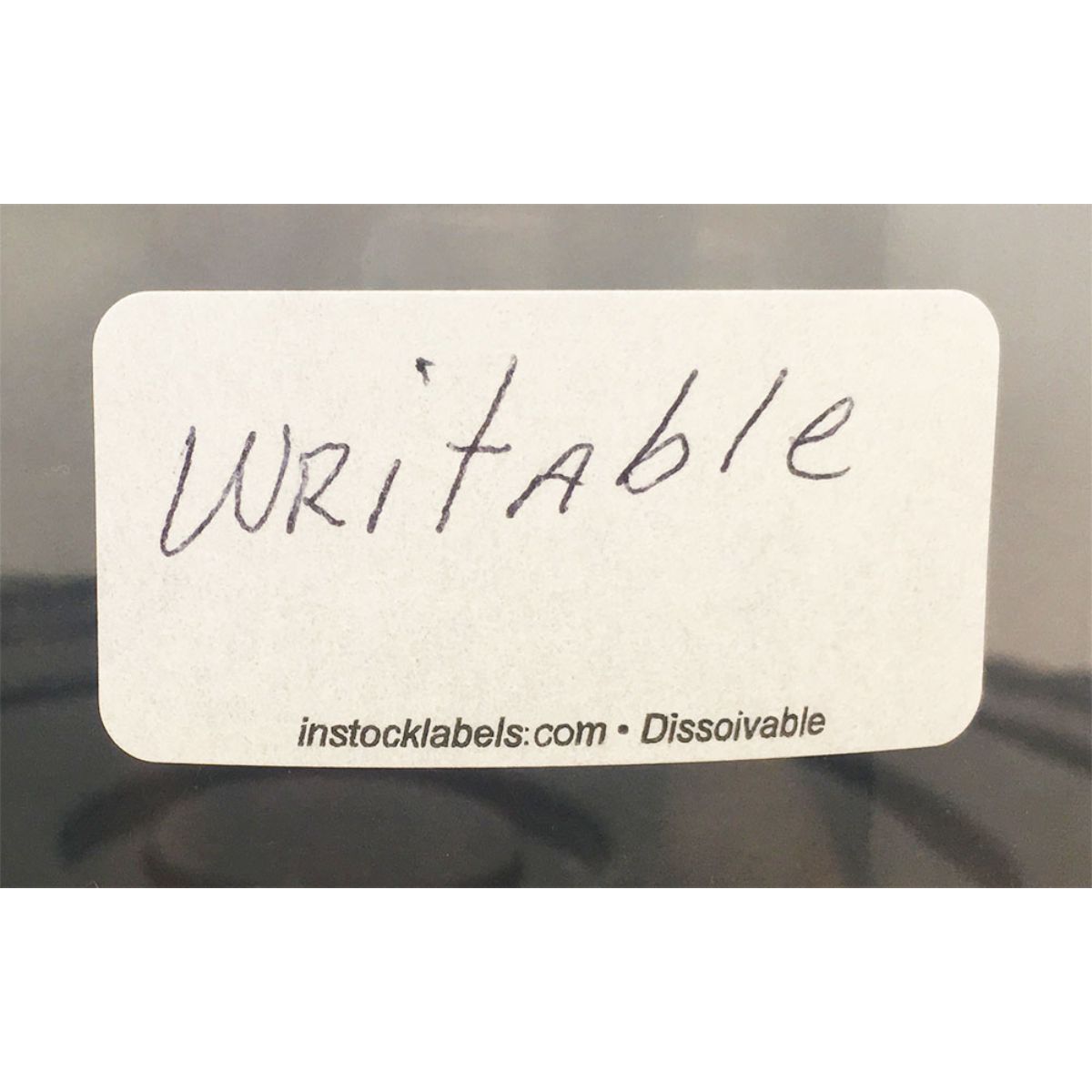 Rectangle Dissolvable Writable Blank Labels 1" x 2"