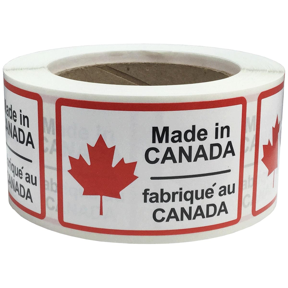 Made in Canada Stickers 2" x 3"