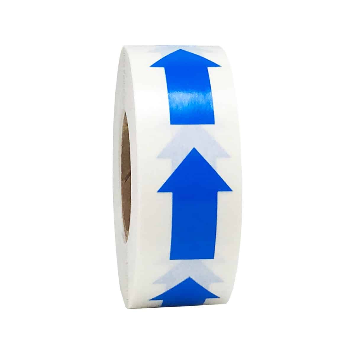 Blue Arrow Shape Stickers 1"