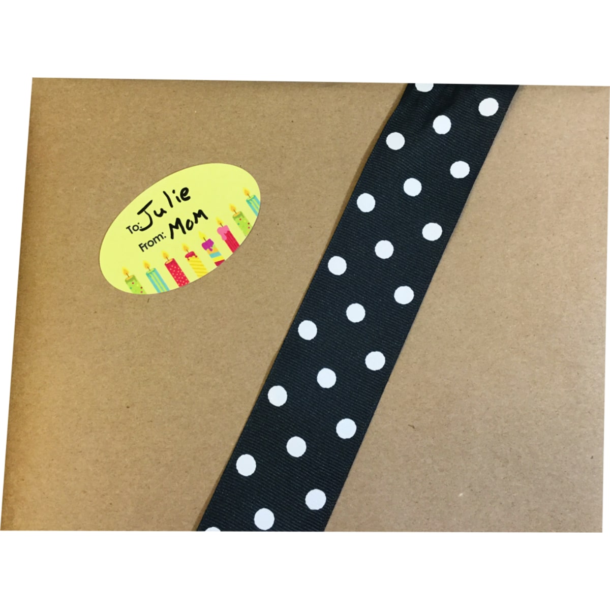 Fun Birthday Present Gift Tag Stickers | 4 Designs 1.5" x .2.5" - Holiday