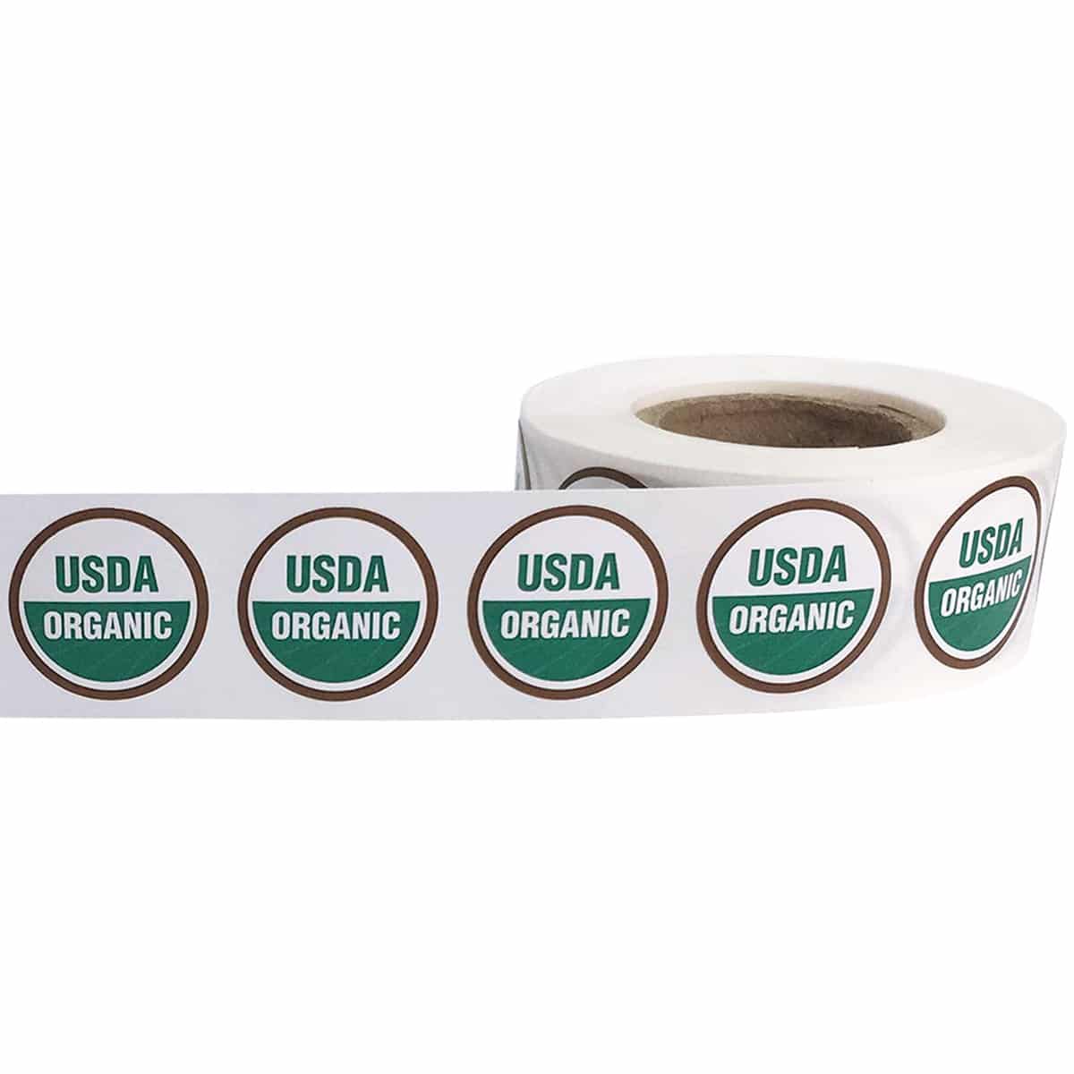 USDA Organic Deli Labels 3/4" Round