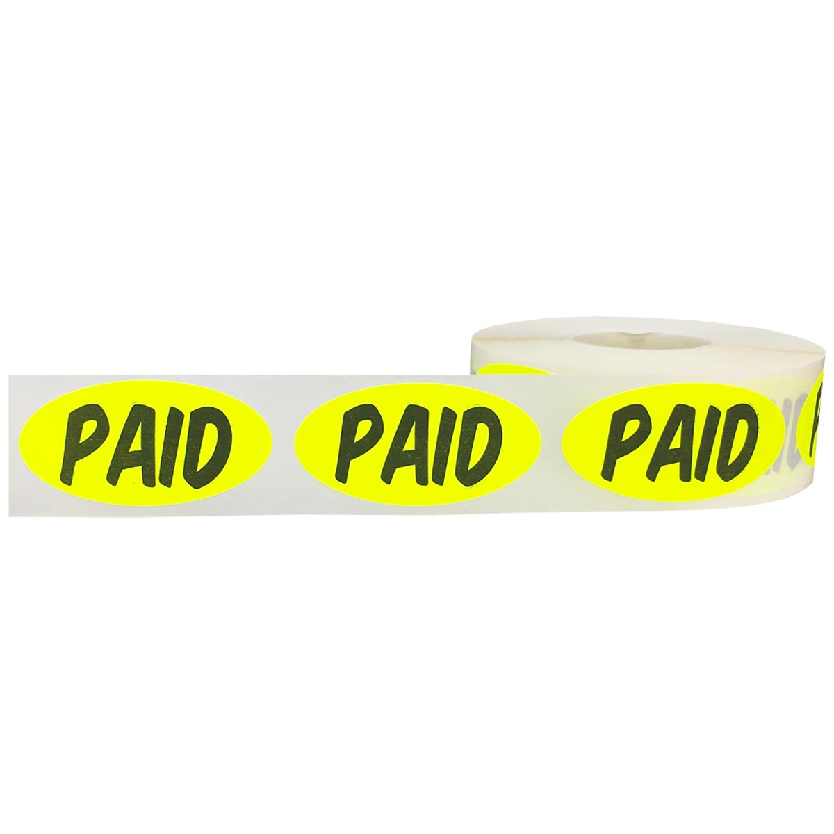 Paid Stickers | Fluorescent Yellow and Black