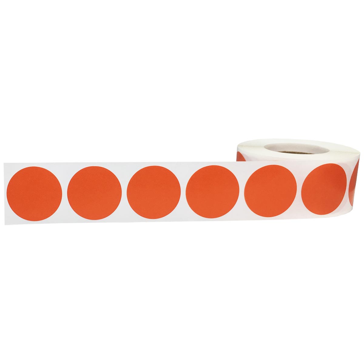 Burnt Orange Colored Labels 1" Round