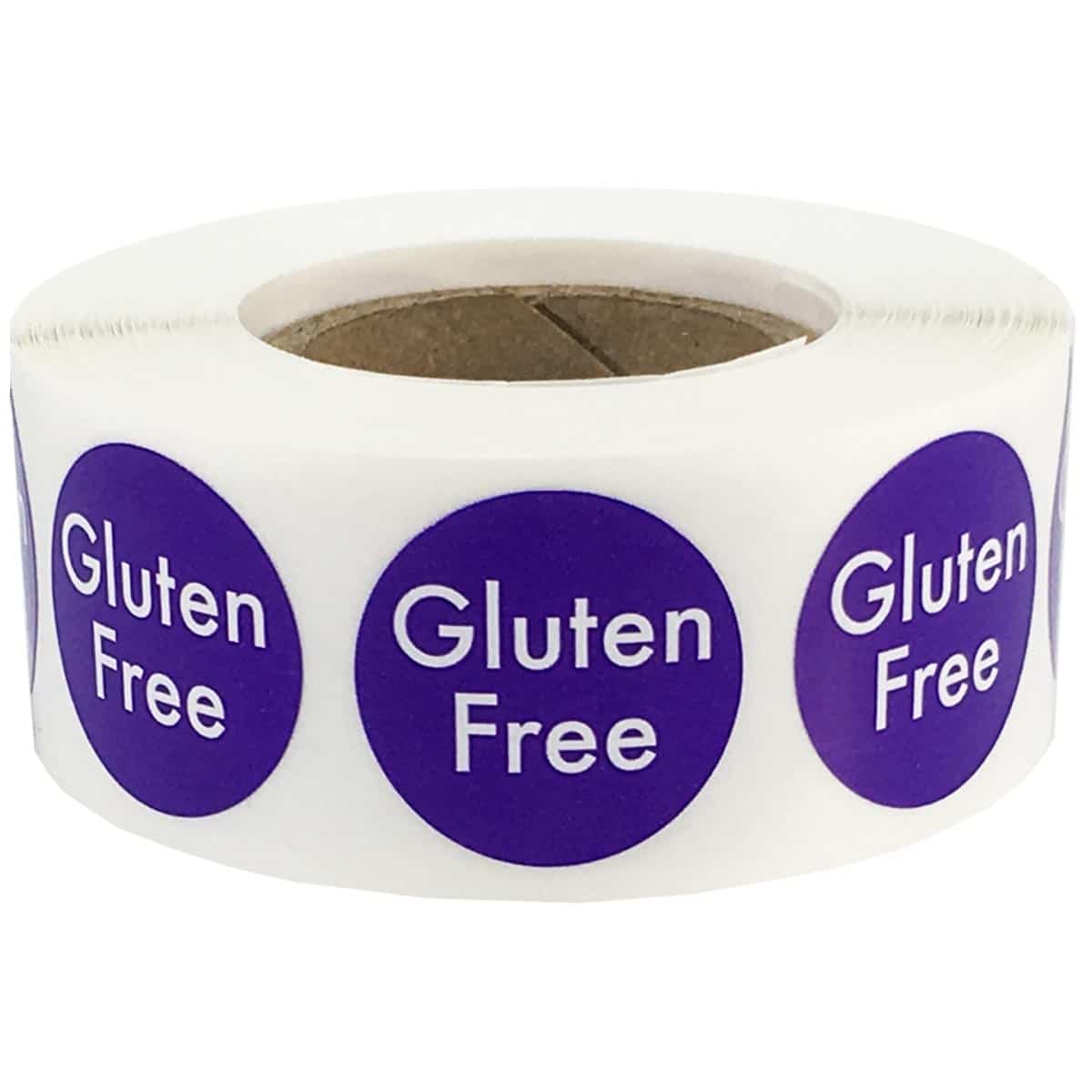 Small Gluten Free Color Coded Diet Warning Labels