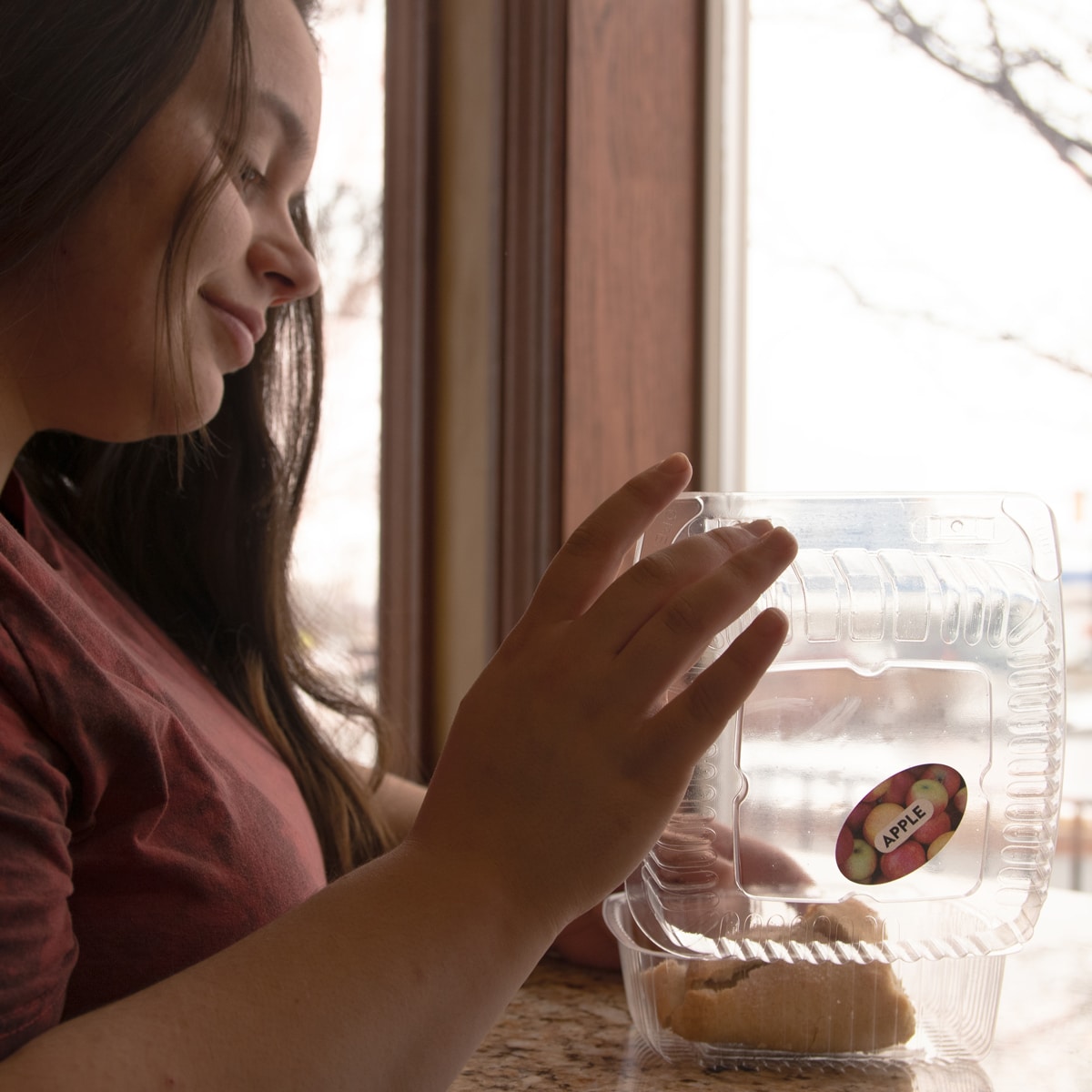 Baked Goods Labels with Real Images of Apple