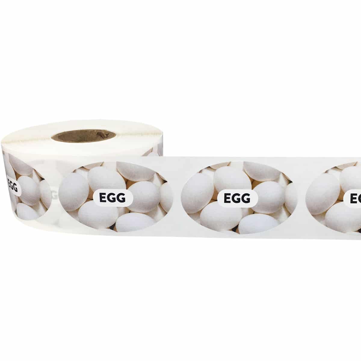 Baked Goods Labels with Real Images of Egg