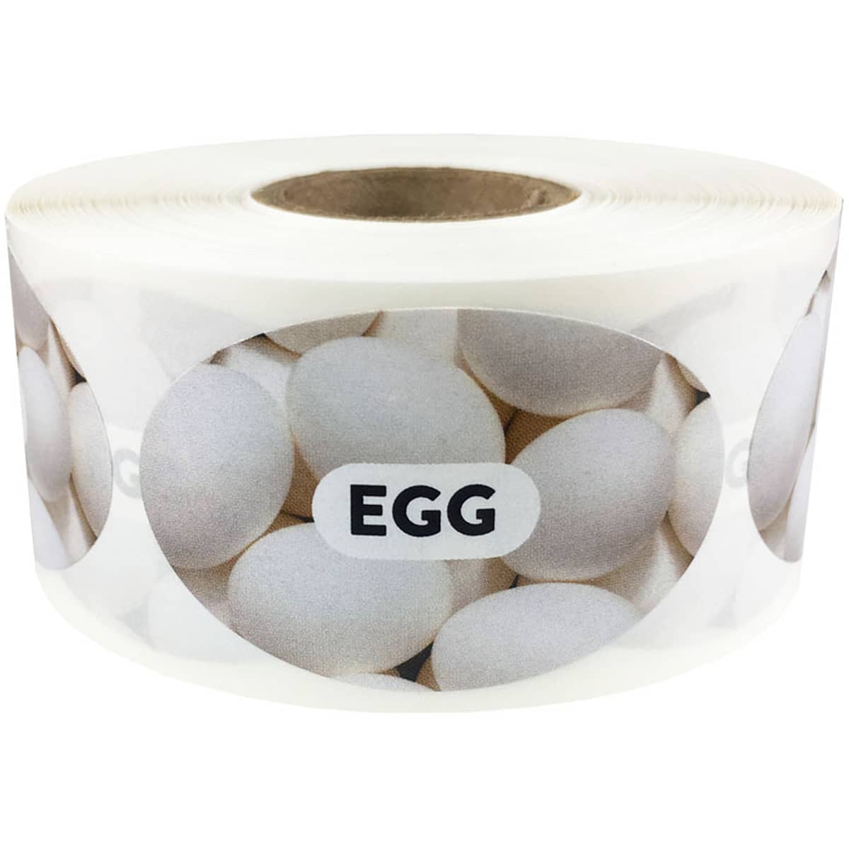 Baked Goods Labels with Real Images of Egg