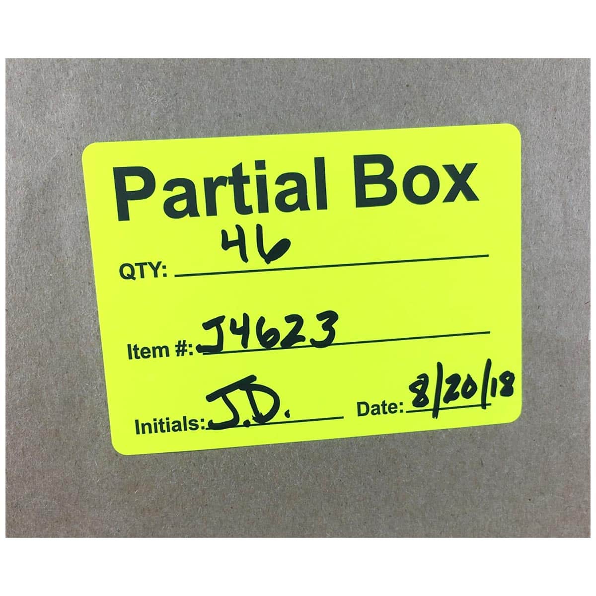 Partial Box Shipping Labels