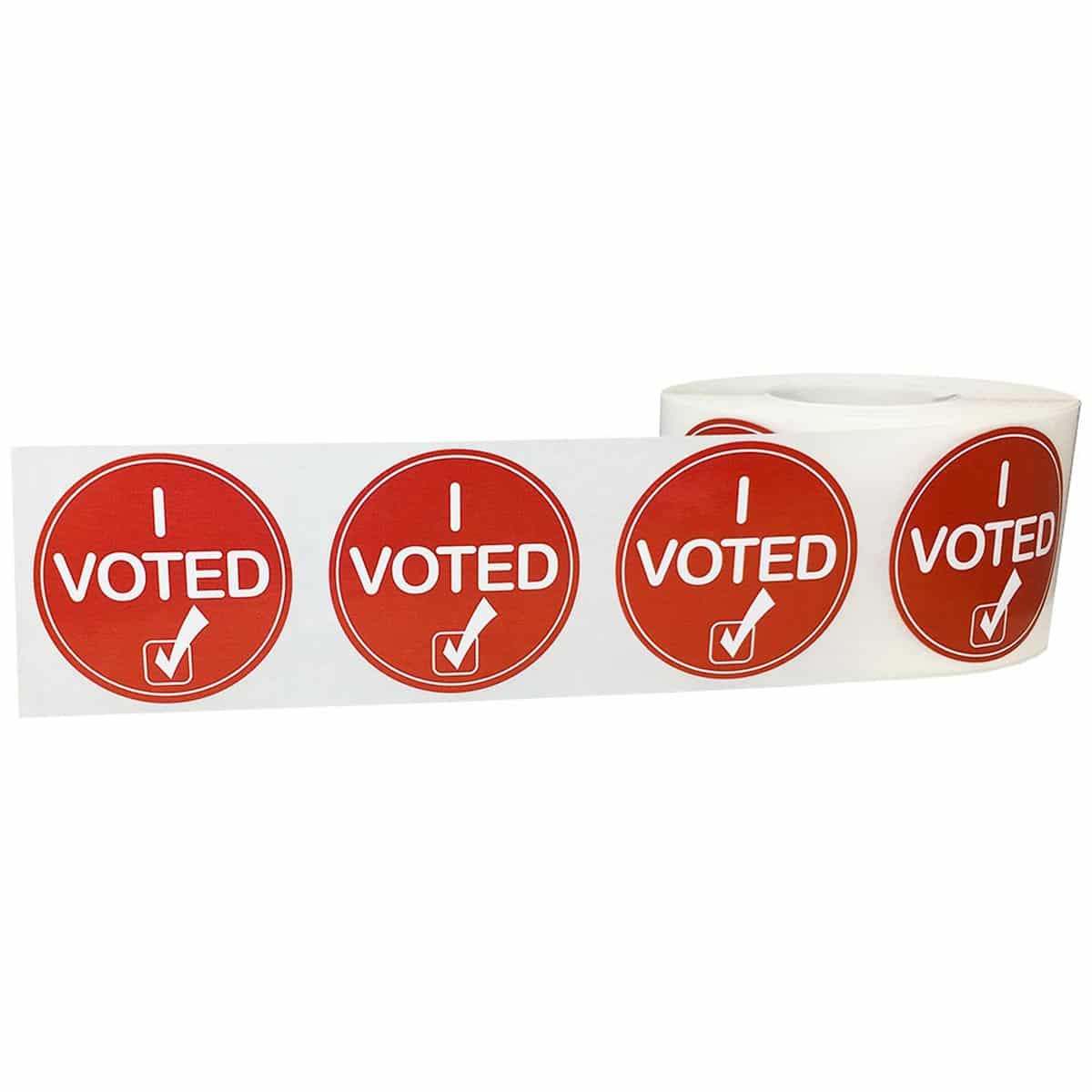 Maroon I Voted Stickers Semi-Gloss 1.5"