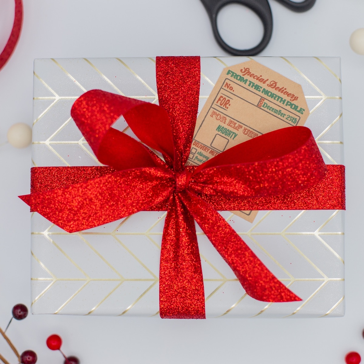 QTY 100 Kraft Vintage Christmas Gift Tags