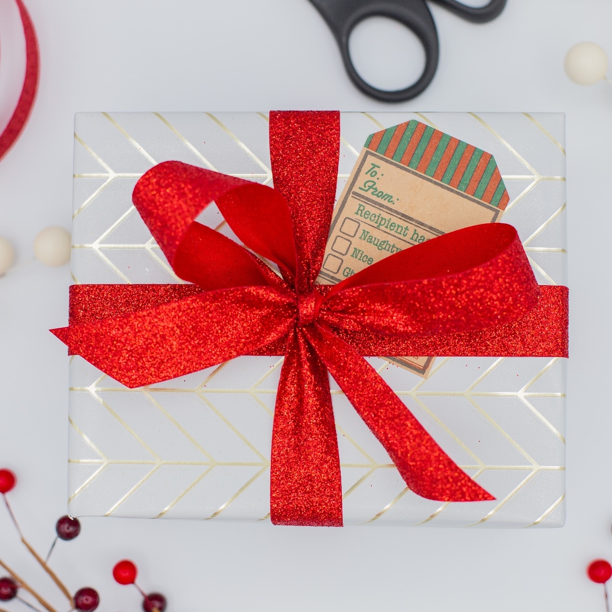 QTY 100 Kraft Vintage Christmas Gift Tags