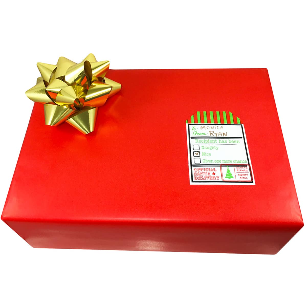 QTY 100 Official Santa Delivery North Pole Gift Tags