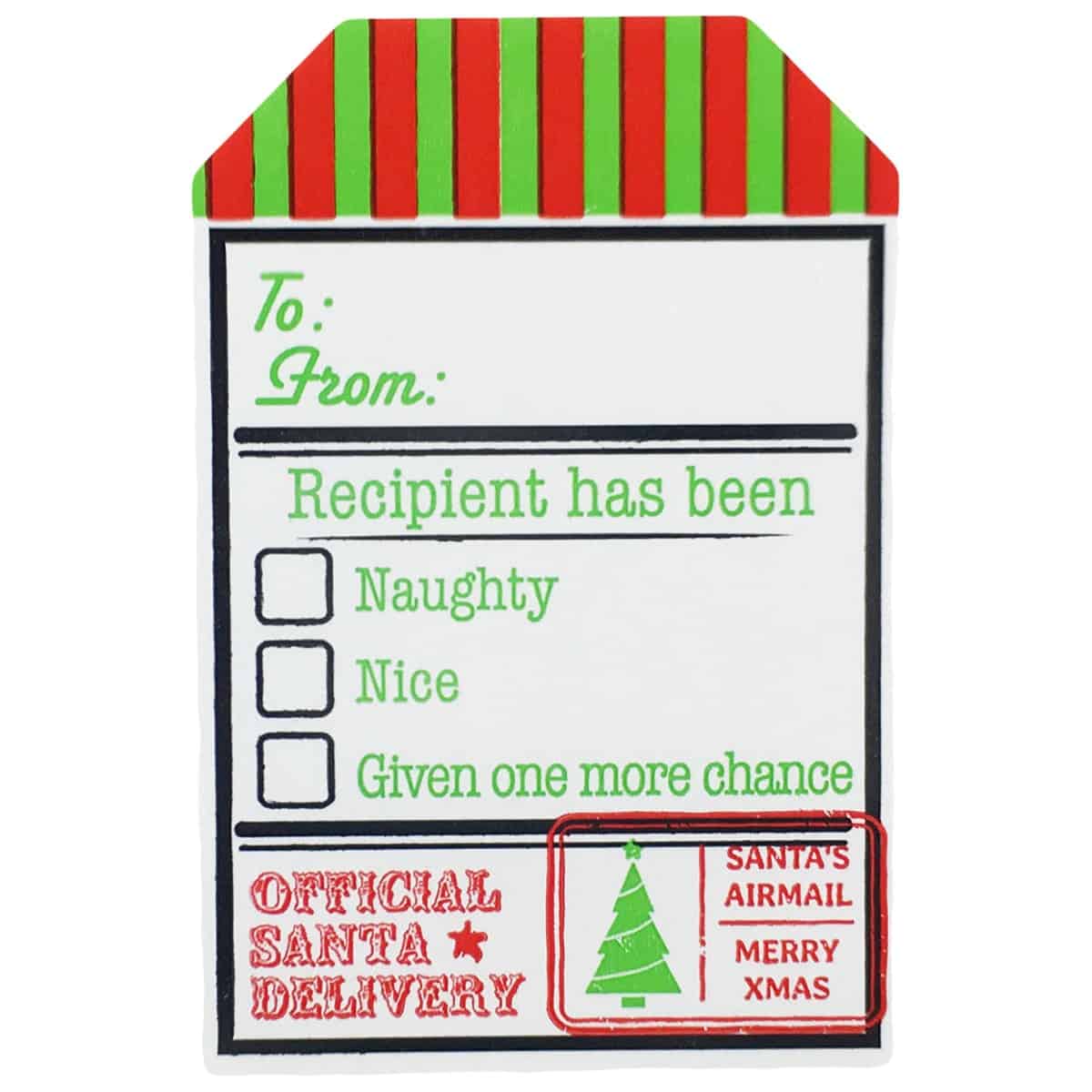 QTY 100 Official Santa Delivery North Pole Gift Tags