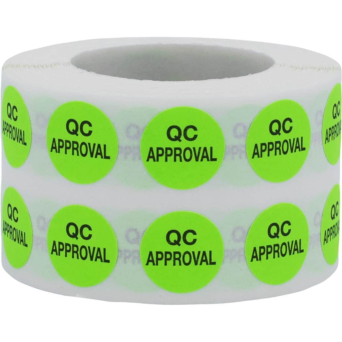 Small QC Approval Labels for Quality Control