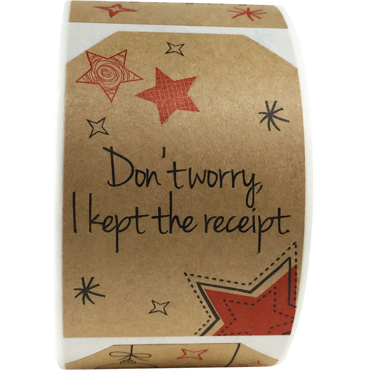 Funny Christmas Gift Tags on Kraft