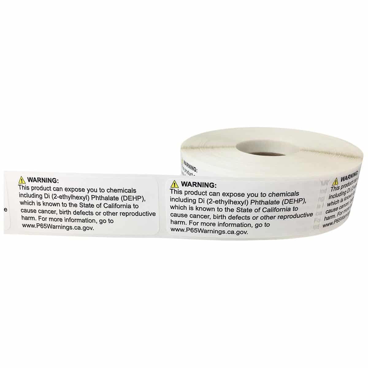 Prop 65 Di 2-ethylhexy Phthalate DEHP Labels