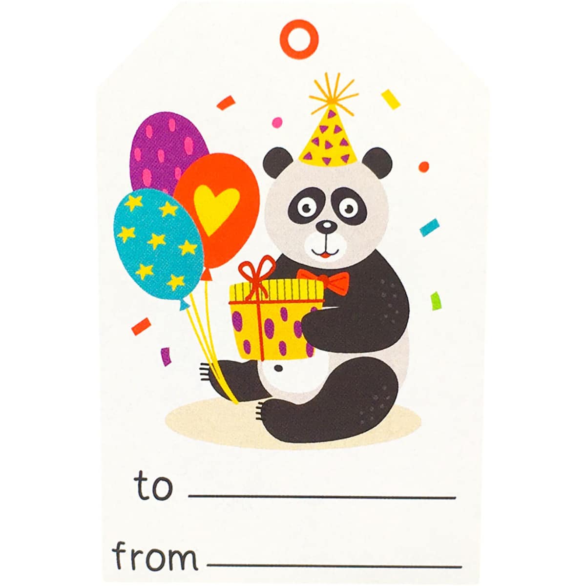 QTY 100 Lil' Animal Happy Birthday Gift Tags