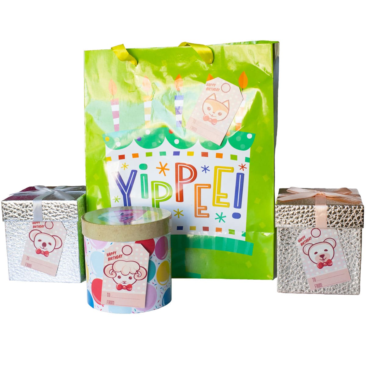 Vintage Toys Happy Birthday Gift Tags