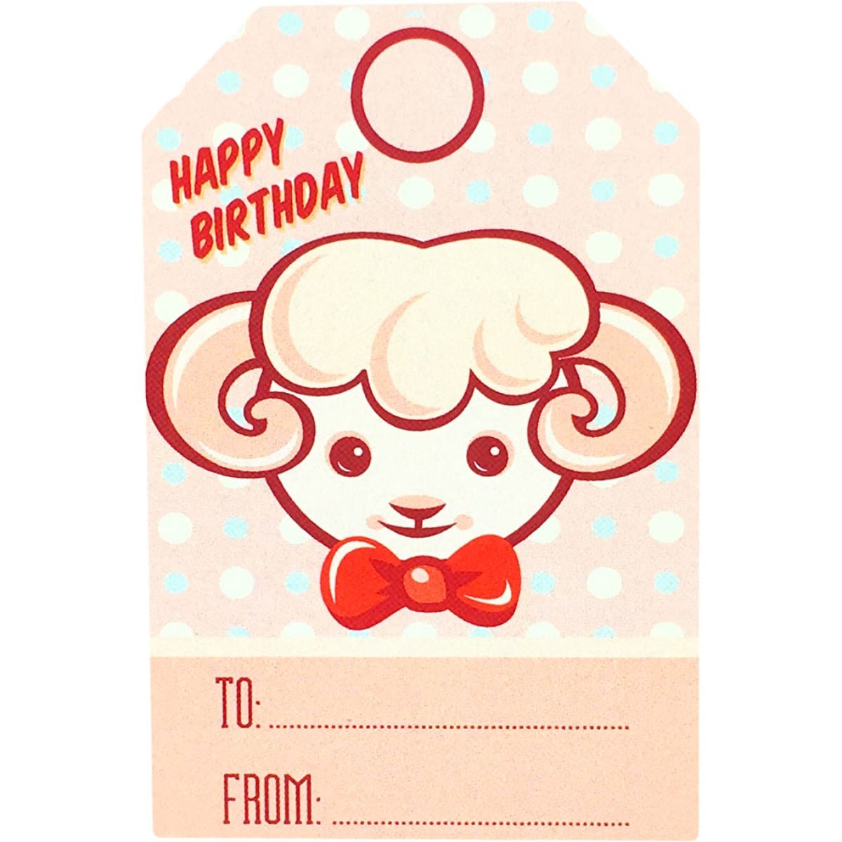 Vintage Toys Happy Birthday Gift Tags