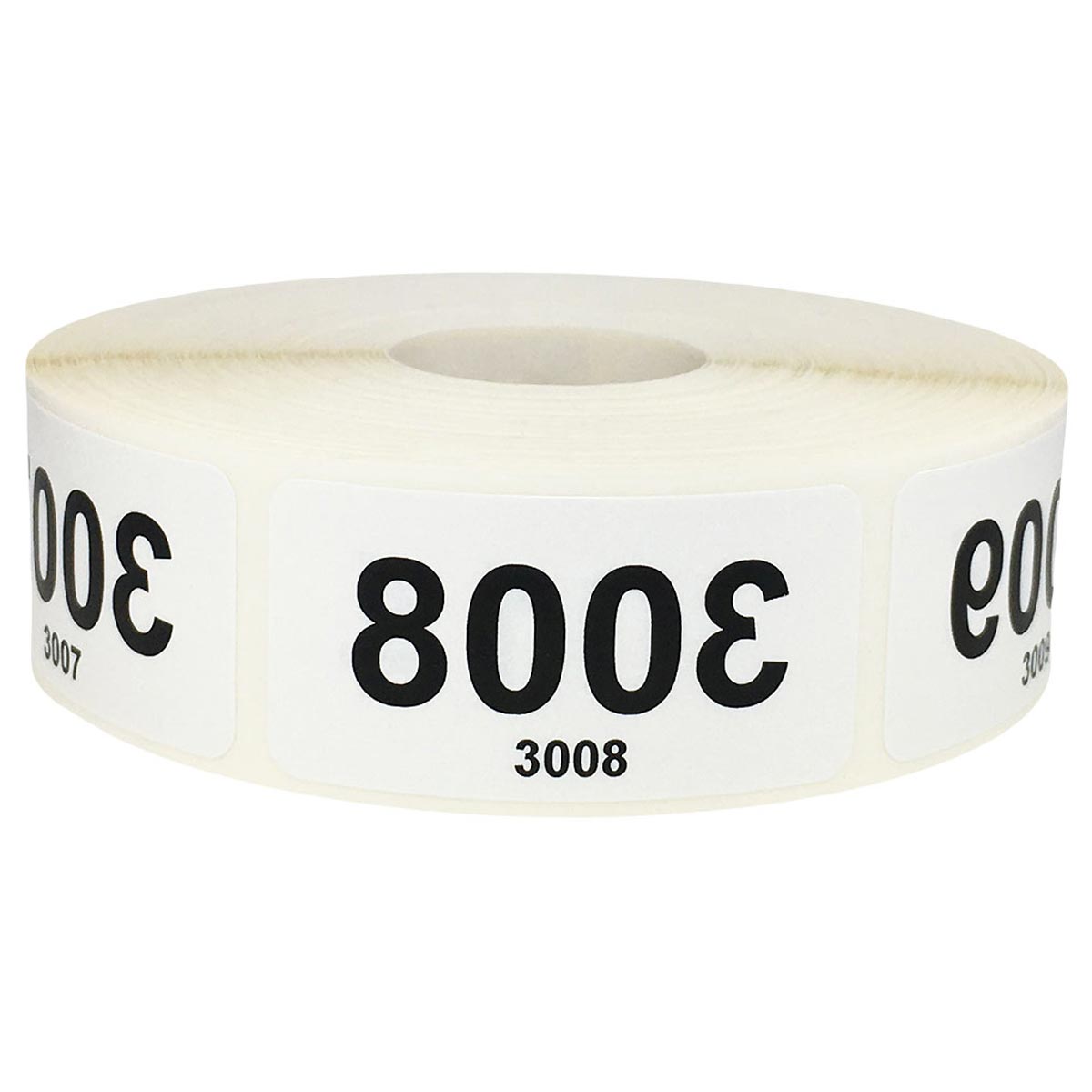 Consecutive Reverse Mirrored Numbered Stickers for Live Sales 3001 - 4000