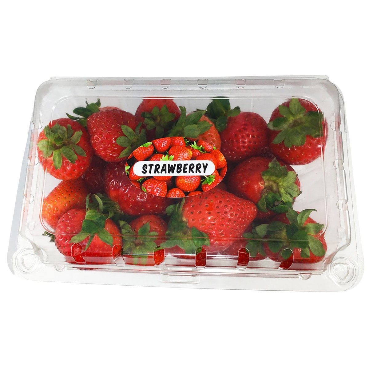 Strawberry Labels with Real Image