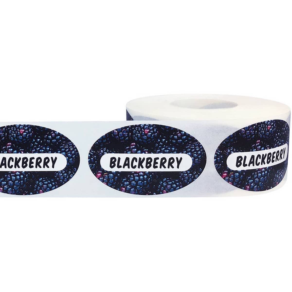 Blackberry Labels with Real Image