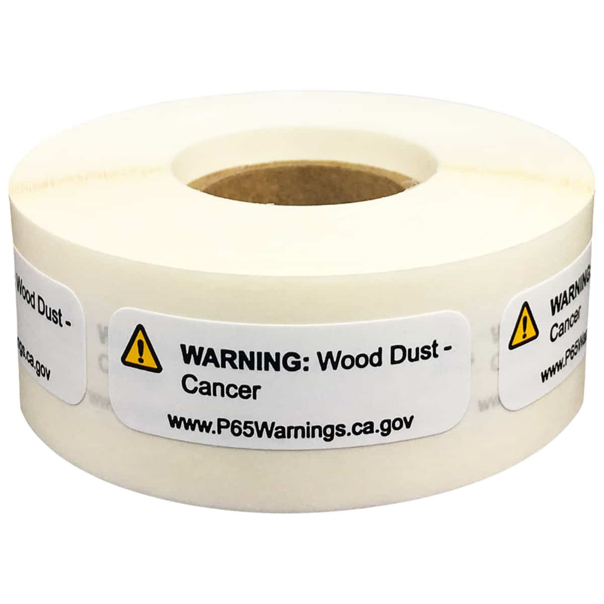 Prop 65 Wood Dust Short Form Warning Requirement Labels