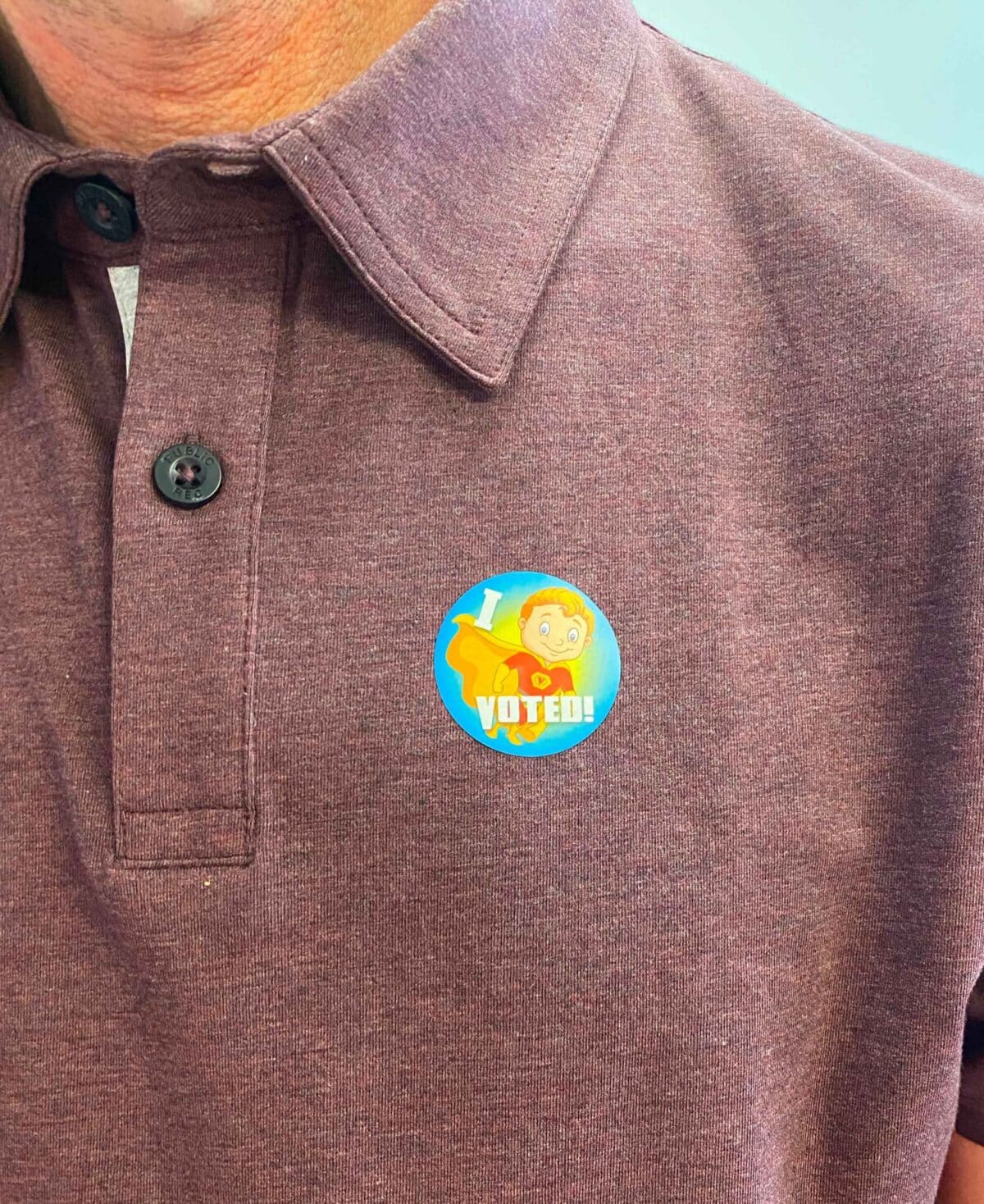 I Voted Stickers for Kids Semi-Gloss 1.5"
