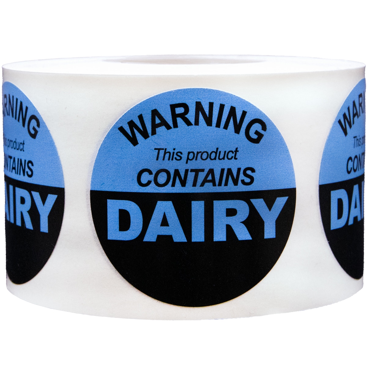 This Product Contains Dairy Allergy Warning Labels