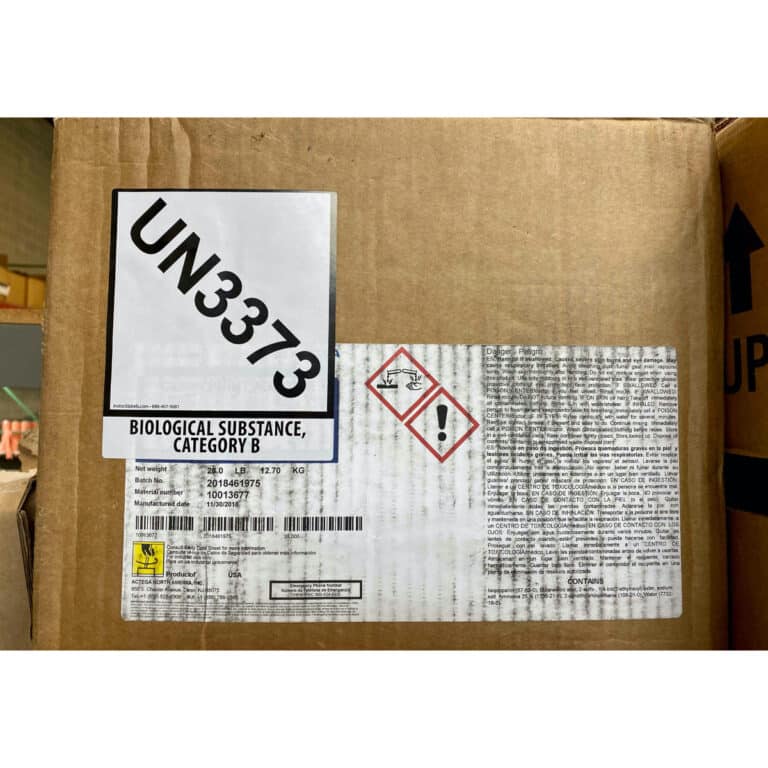 Un7337 Label UN3373 Labels for Biological Substance | Category B | InStockLabels.com