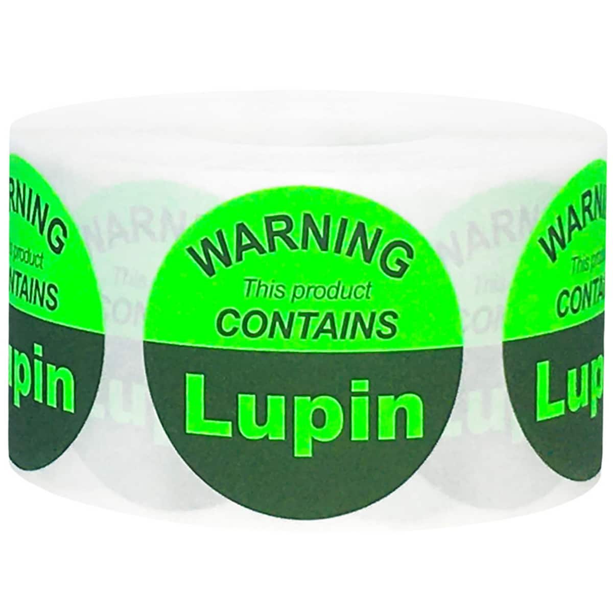 Lupin Allergy Warning Labels | 1.5" Round