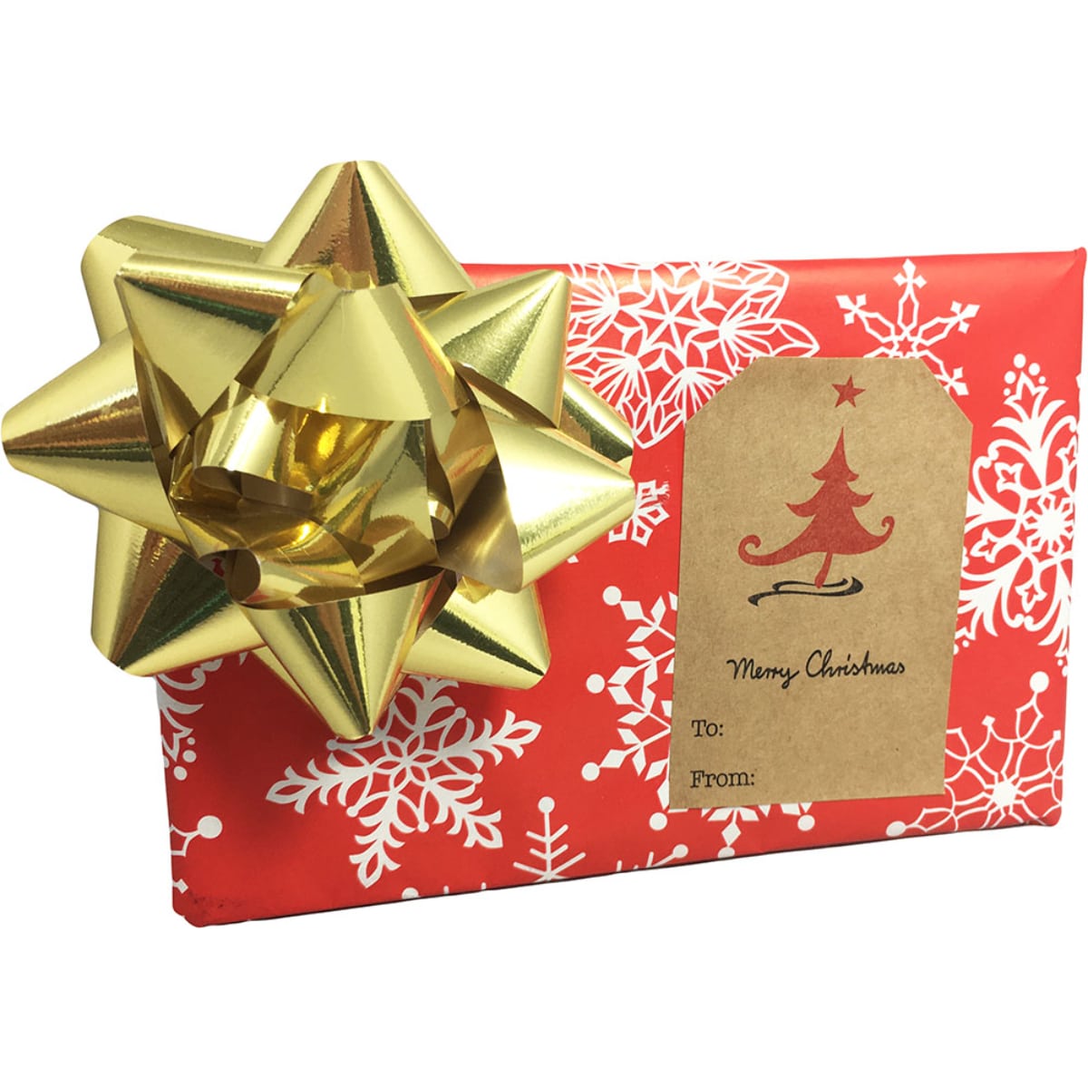 QTY 100 Minimalist Kraft Merry Christmas Gift Tags