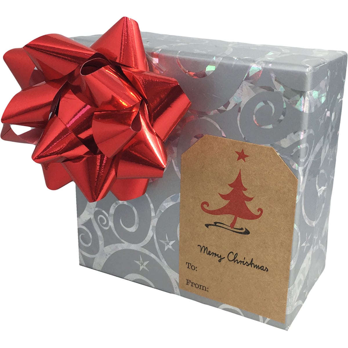 QTY 100 Minimalist Kraft Merry Christmas Gift Tags