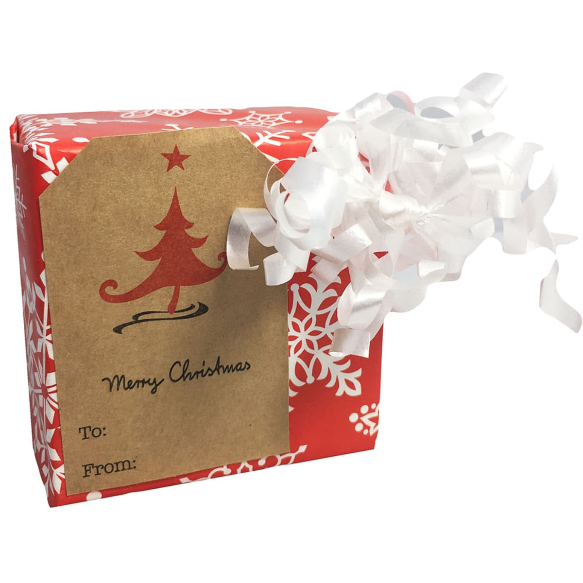 QTY 100 Minimalist Kraft Merry Christmas Gift Tags