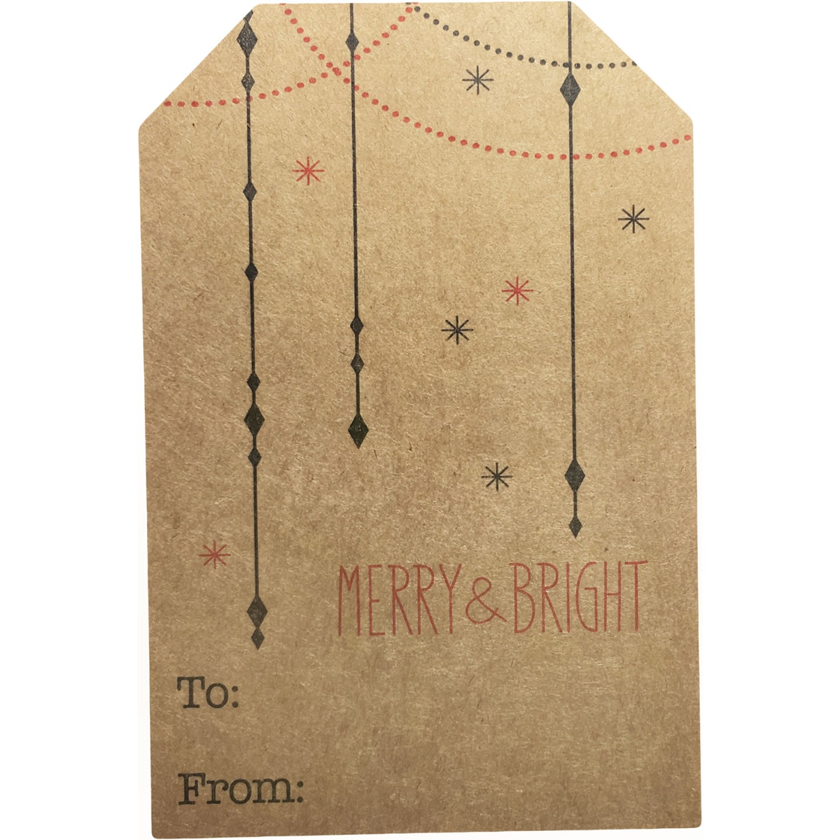 QTY 100 Minimalist Kraft Merry Christmas Gift Tags