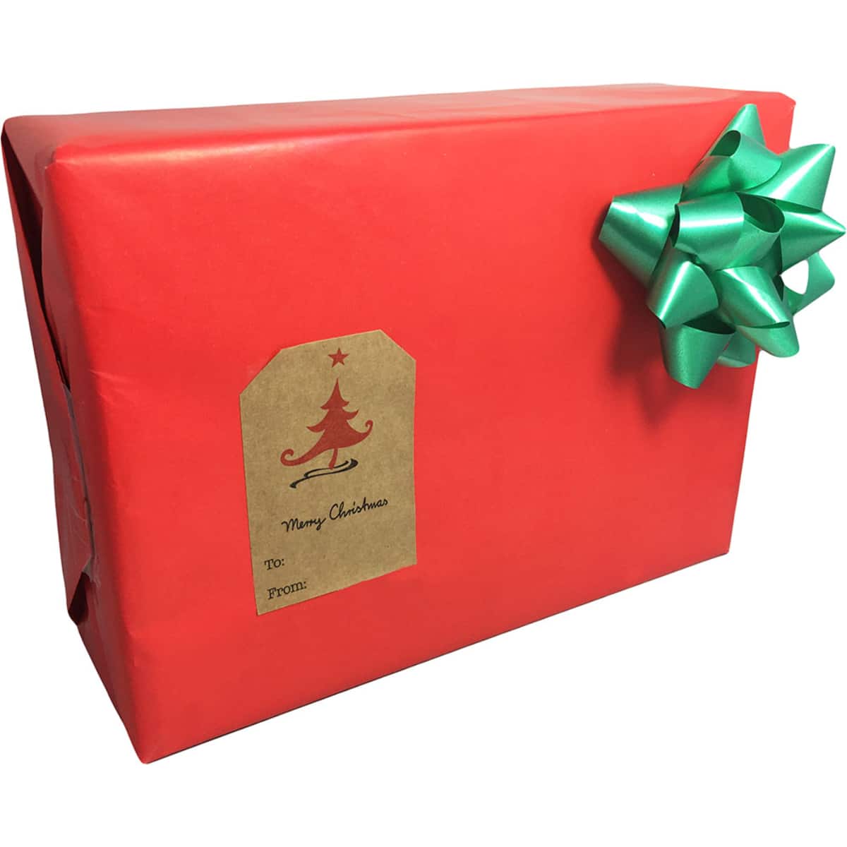 QTY 100 Minimalist Kraft Merry Christmas Gift Tags