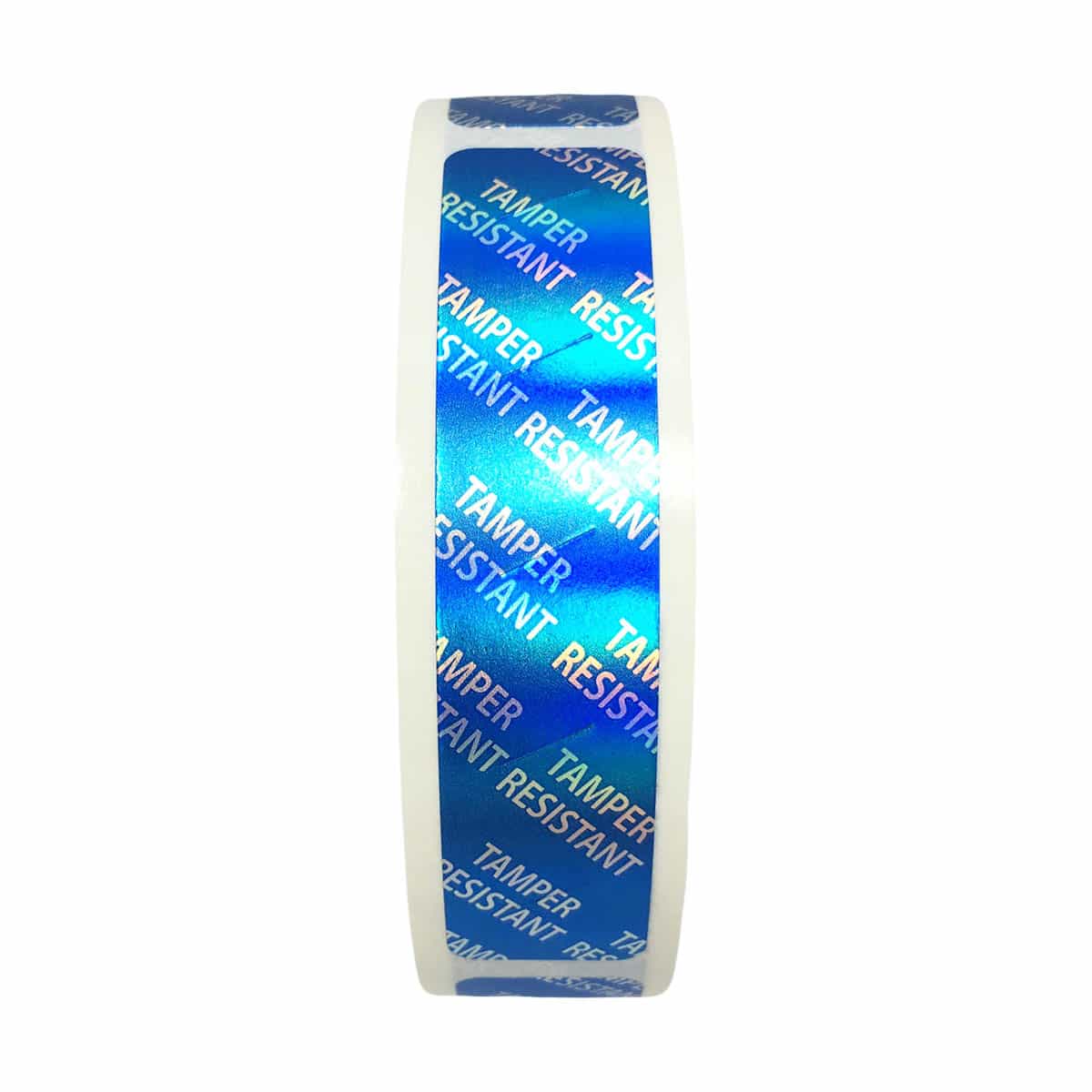 Tamper Resistant Labels | 0.75" x 3.5" - Metallic Blue