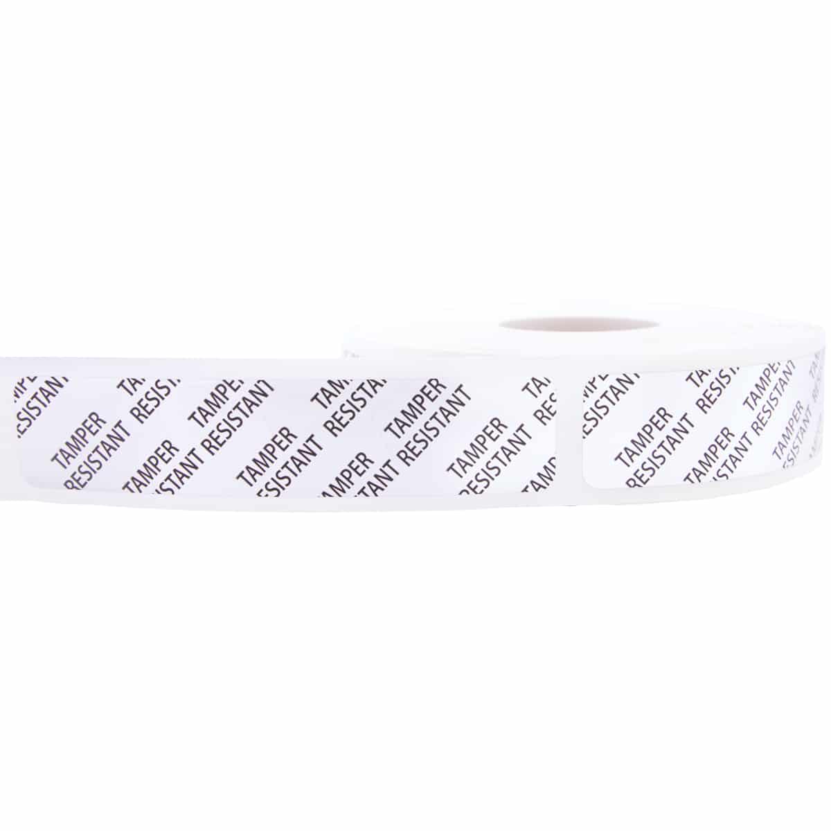 Tamper Resistant Labels | 0.75" x 3.5" - Metallic Silver