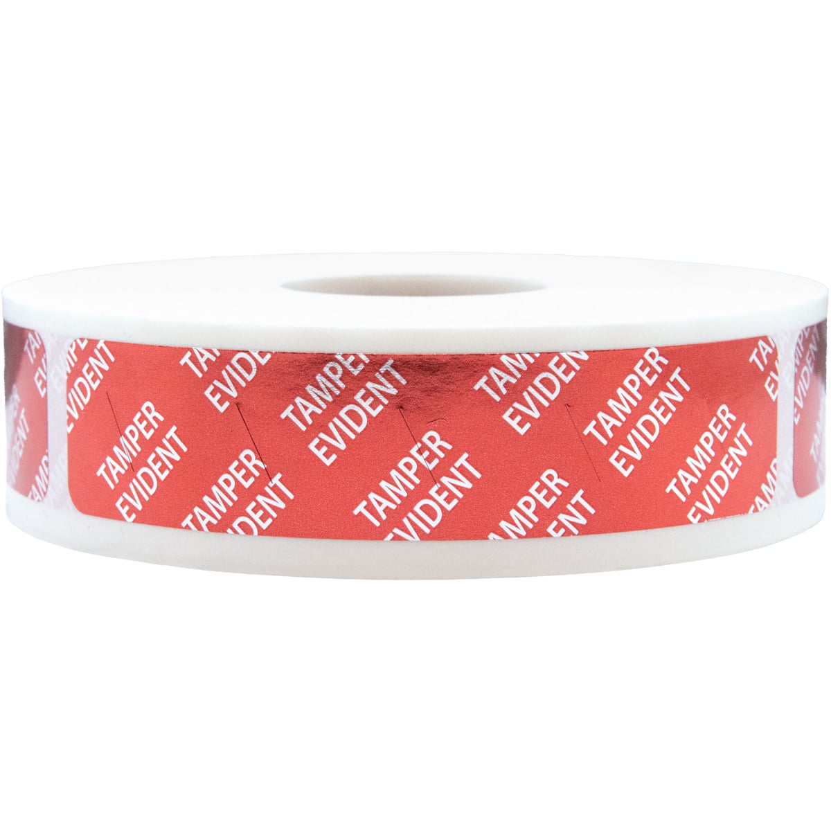 Long Red Tamper Evident Labels