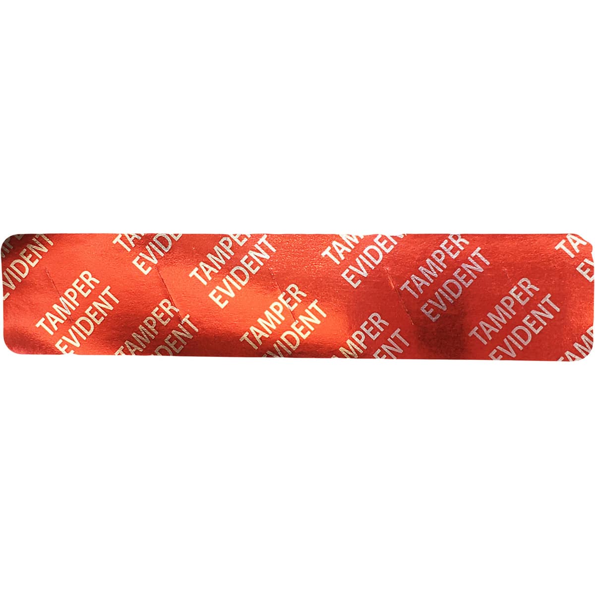 Long Red Tamper Evident Labels