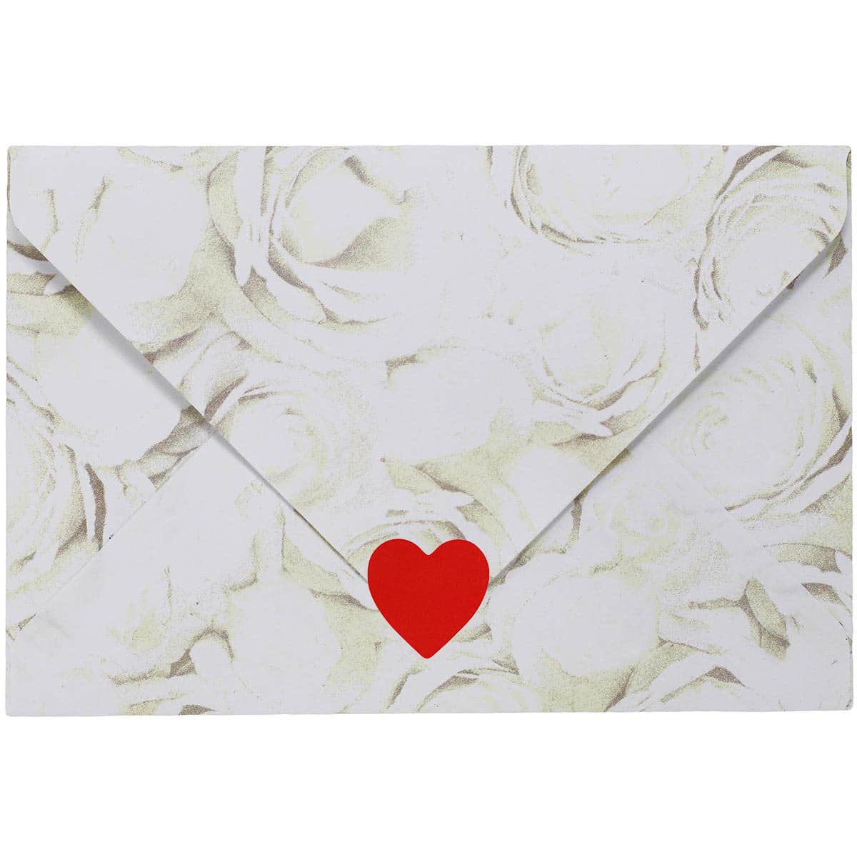 3/4" Red Heart Stickers - Qty 50