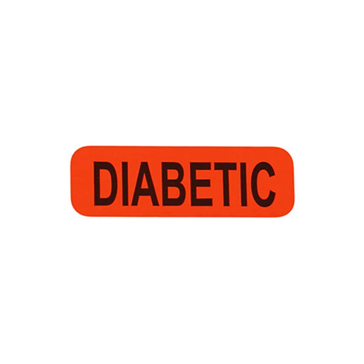 Diabetic Health Warning Labels 0.5 x 1.5"