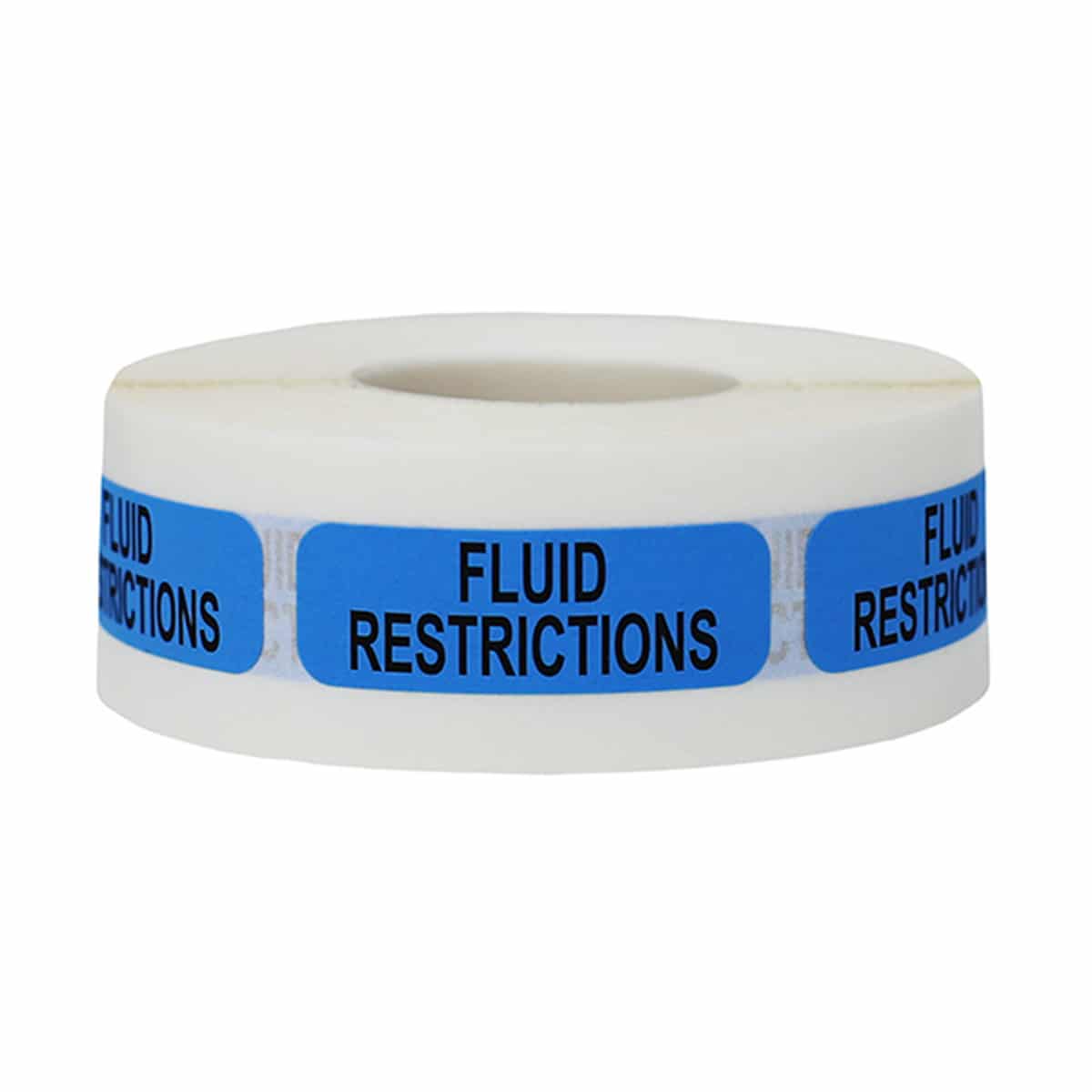 Fluid Restrictions Healthcare Labels 0.5 x 1.5"