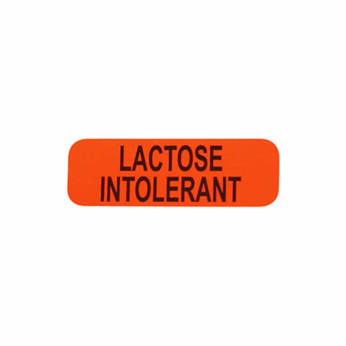 Lactose Intolerant Healthcare Labels 0.5 x 1.5"