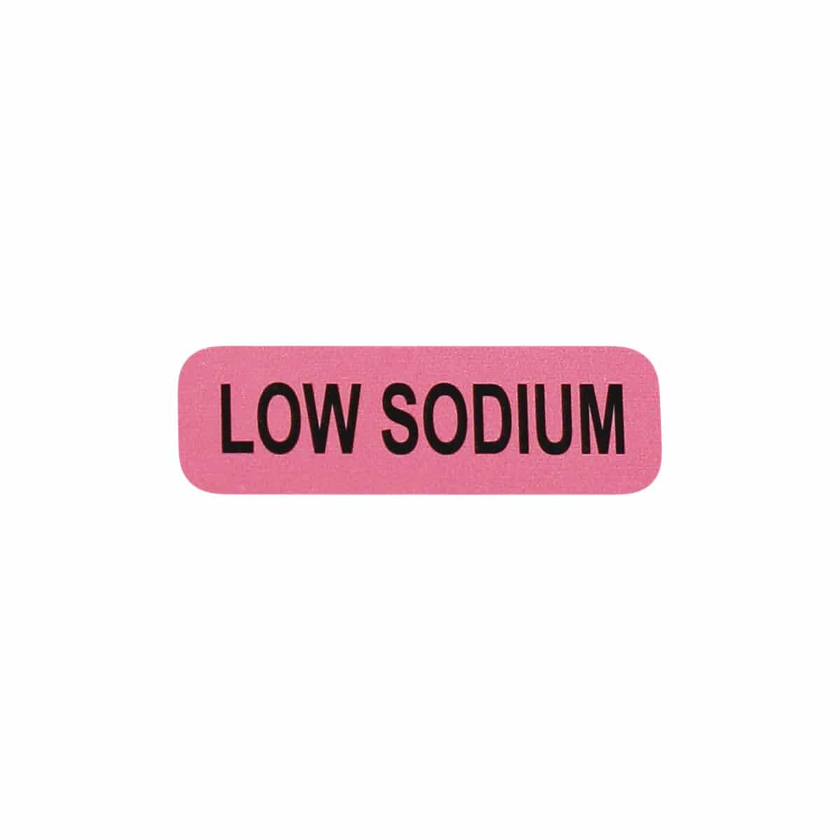 Low Sodium Healthcare Labels 0.5 x 1.5"