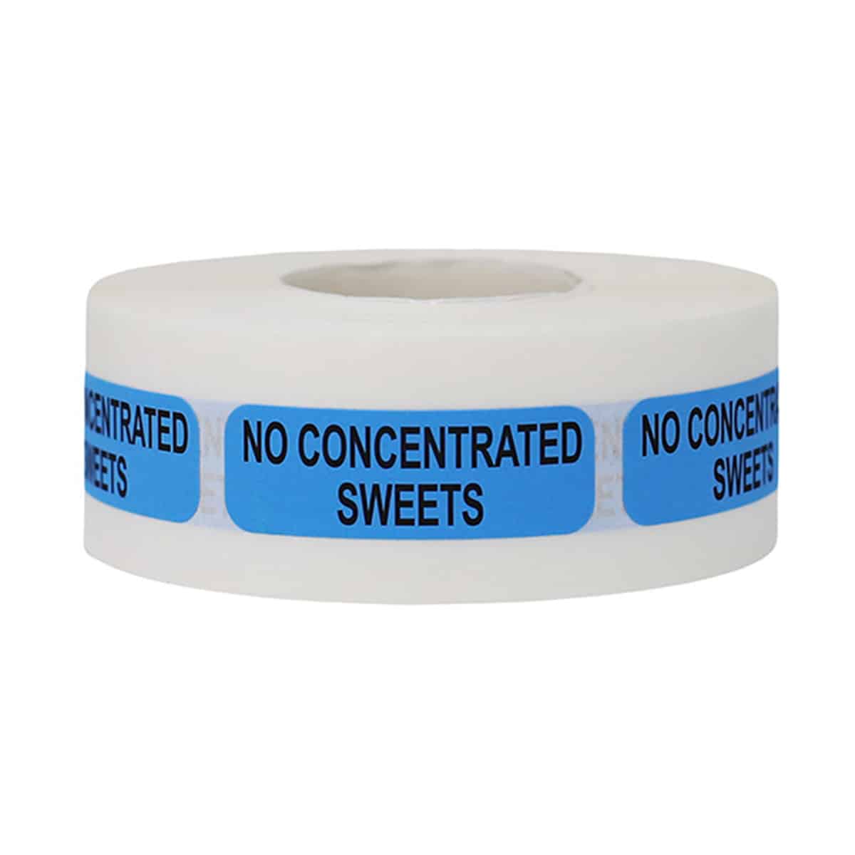 No Concentrated Sweets Healthcare Labels 0.5 x 1.5"