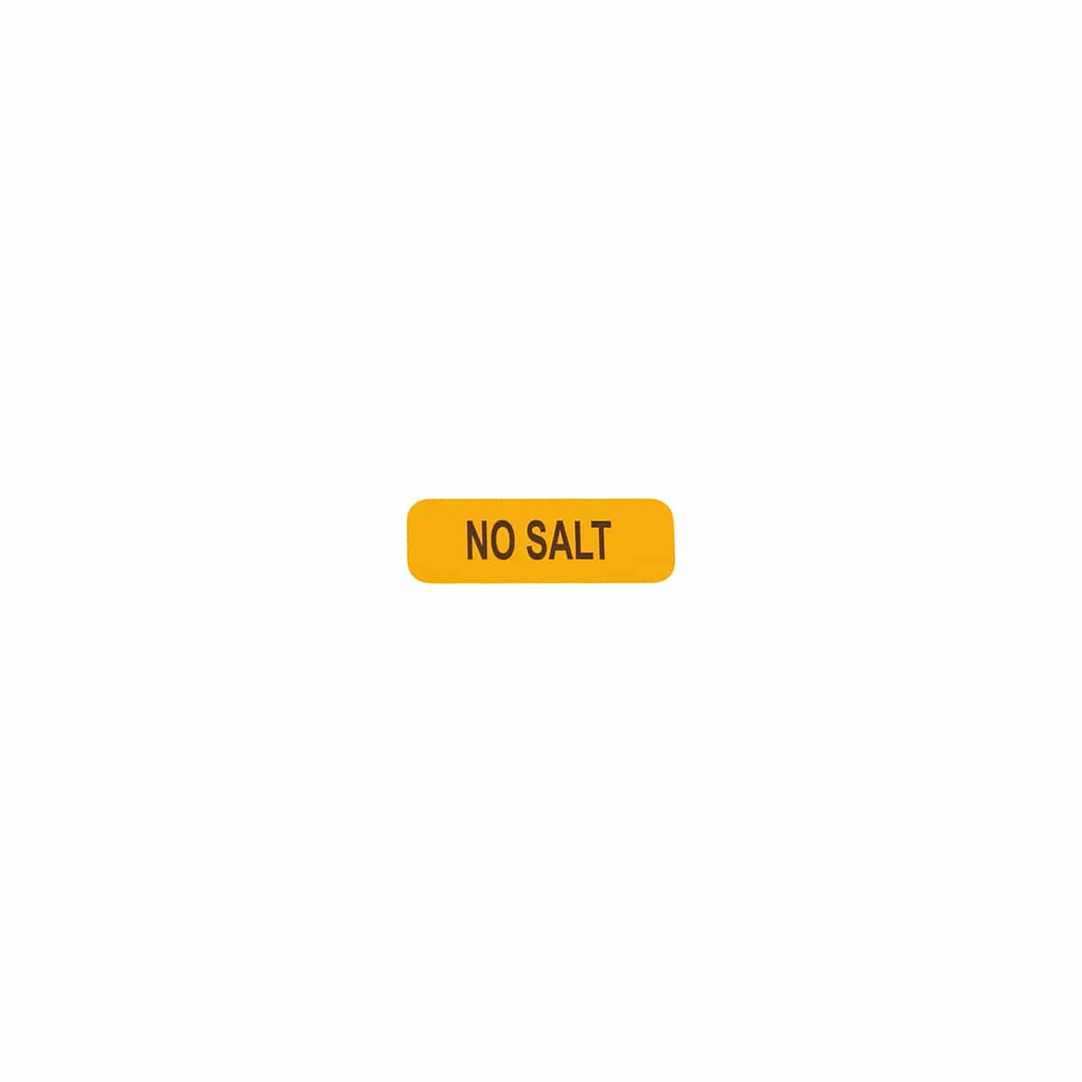 No Salt Healthcare Labels 0.5 x 1.5"