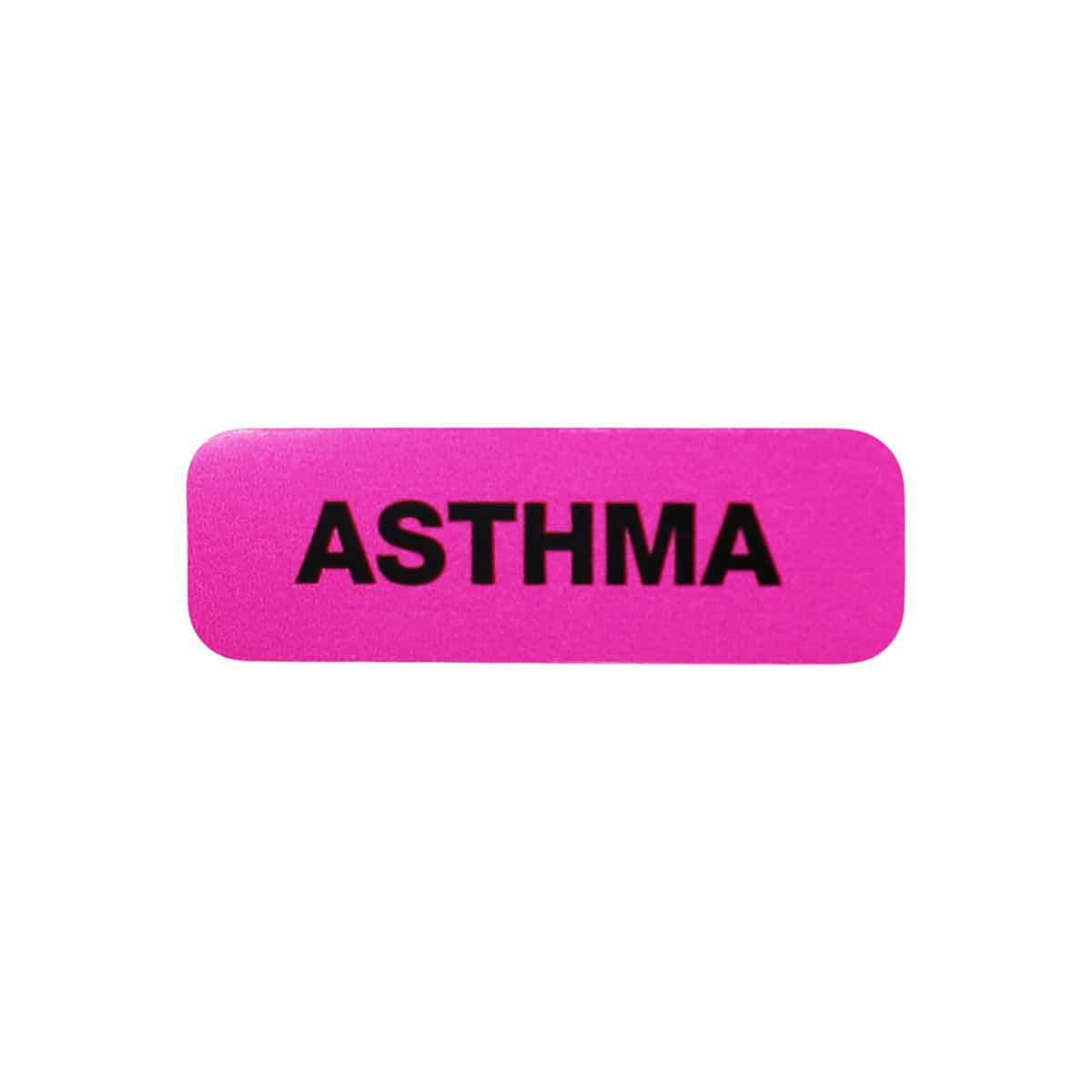 Asthma Warning Labels for Healthcare | 0.5" x 1.5"