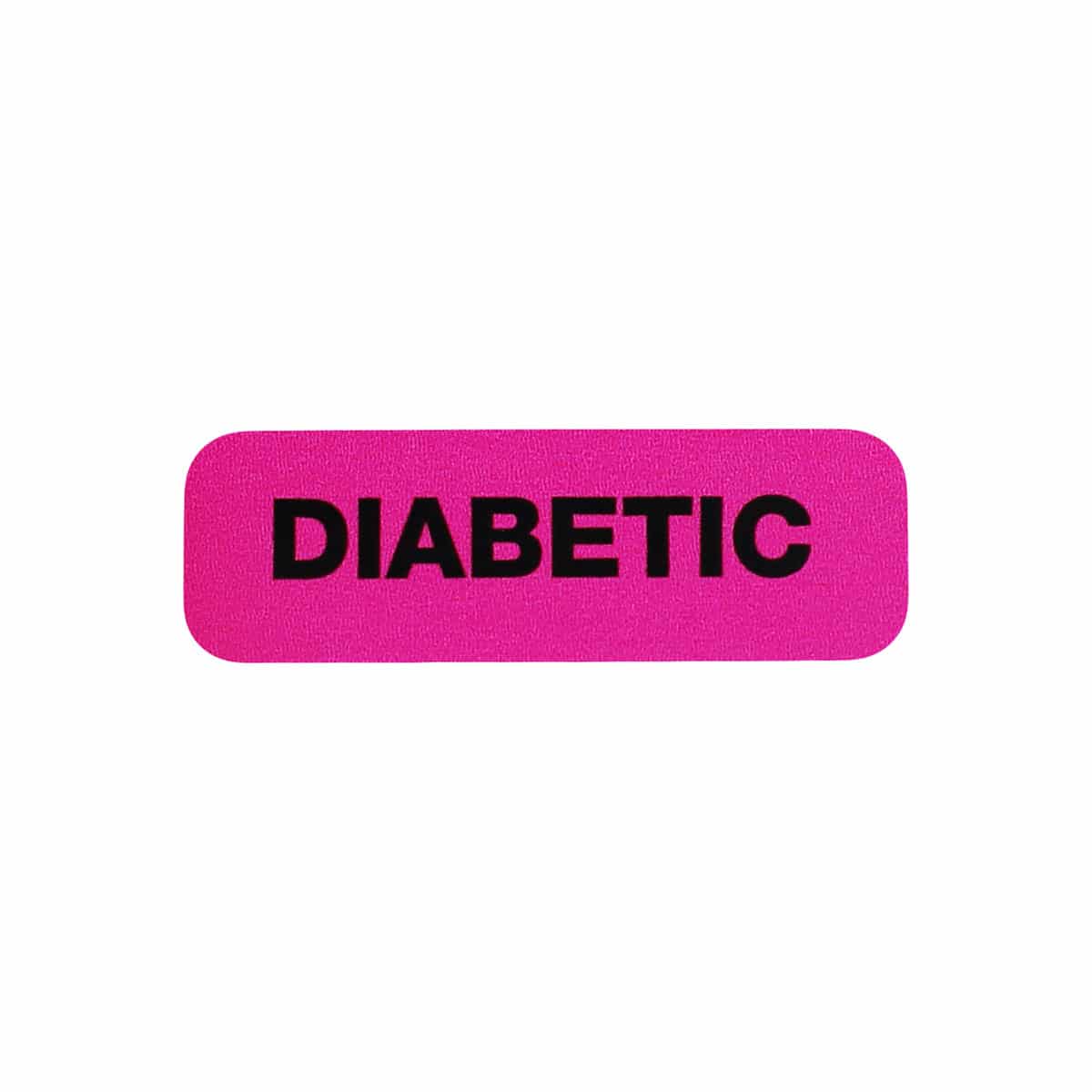 Diabetic Labels For Healthcare Files | 0.5" x 1.5"